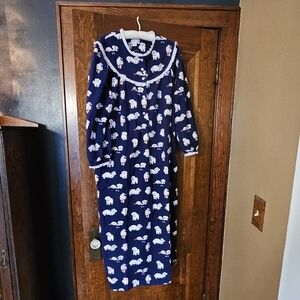 Lanz Of Salzburg Puppy Love Flannel Nightgown Large